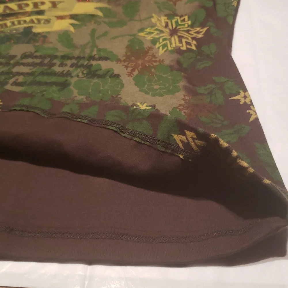 Suzee NEW Womens PL Jewel Shirt Tee Top Cotton Sweater Holidays Long Sleeve HP🎉 - Picture 12 of 13